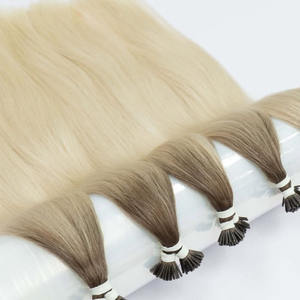 Venta al por mayor Queratina italiana I Tip Blonde Highlight I Tip Extensiones de cabello Cabello humano I Tip Extensión de cabello humano - Product Image 2