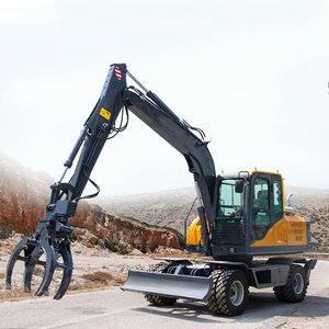Excavatrice sur roues chinoise économique de 13, 15, 18 et 21 tonnes, excavatrice hydraulique sur roues avec godet - Product Image 1