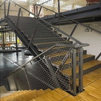 Rampe d'escalier en maille tissée en acier inoxydable SUS316