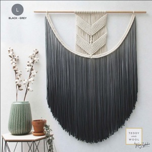 Décoration murale en coton, grande taille, à thème boho, décoration murale en macramé, tissu tissé, <span class=keywords><strong>tapisserie</strong></span> suspendue, art - Product Image 3