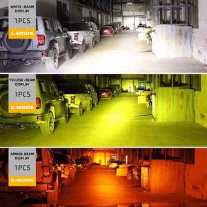 Luces de Niebla Auxiliares LED para Parrilla de SUV, 4x4, Camión - Lámpara de Conducción DRL Ojos de Ángel Compatible con Vehículos Todoterreno - Product Image 4