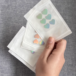 Patchs anti-acné holographiques en forme d'étoile, adorables et brillants, autocollants hydrocolloï<span class=keywords><strong>des</strong></span> arc-en-ciel pour le visage - Product Image 4