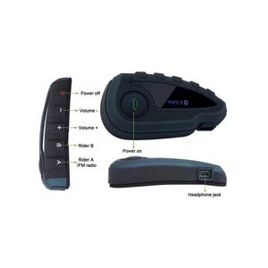 5 biniciler 1200M evrensel <span class=keywords><strong>Bluetooth</strong></span> kask kulaklık iletişim sistemi FM NFC motosiklet kask <span class=keywords><strong>Bluetooth</strong></span> kulaklık interkom - Product Image 4