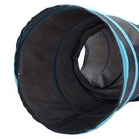 Tunnel de jeu multi-animaux pour chats, chiens et lapins, tube pliable à 3 voies pour chat avec trous, jouet interactif d'intérieur pour animaux de compagnie/