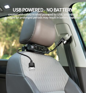Ventilateur de siège de voiture portable à 3 vitesses, économe en énergie, en plastique, rechargeable par USB, silencieux, pour appuie-tête - Offre Spéciale - Product Image 5
