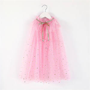 Cape de princesse colorée pour filles, cape en tulle pour enfants pour Halloween, Noël, fêtes - Product Image 2