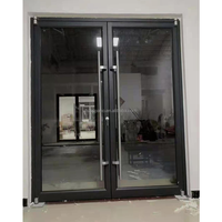 Design américain moderne KFC Poulet Commercial Swing Entry USA Storefront Front Glaze Verre blanc pour application extérieure
