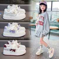 Sepatu Sneakers Jaring Tunggal Anak-anak Musim Semi dan Musim Panas Baru Sol Lembut Bernapas Anti-Selip Modis Sepatu Olahraga Kasual Putih.