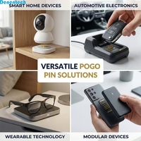 Câble de charge magnétique Denentech DN-MPC-05 1A à broches Pogo 2/4/5 broches en PVC cuivre pur pour montre connectée et montre connectée pour enfants