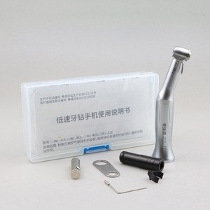 Pièce à main de perceuse dentaire à basse vitesse, rapport 20:1, argentée, électrique, avec certification CE, pour usage dentaire - Product Image 2