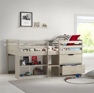 Modern tasarım lüks çocuk kızlar için yüksek yatak erkek Modern çocuk odası mobilya çocuk odası mobilya yetişkin yatak ile depolama
