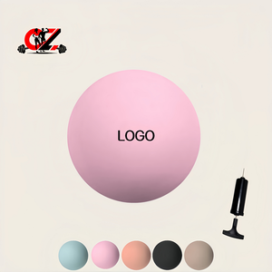 CZFIT Vente en gros de ballons de yoga en PVC de haute qualité 300 g, logo personnalisé, gym, fitness, pilates, exercice, équilibre, petit ballon de pilates rose clair - Product Image 1