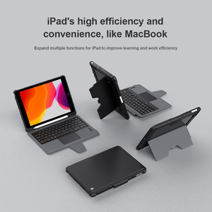 Nillkin-funda con teclado y portalápiz <span class=keywords><strong>para</strong></span> <span class=keywords><strong>iPad</strong></span> Pro, 11 pulgadas, 10,2 pulgadas, <span class=keywords><strong>iPad</strong></span> de <span class=keywords><strong>9</strong></span>. ª generación, con teclado y tableta - Product Image 5