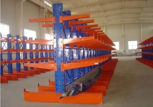 Heavy Duty <span class=keywords><strong>cantilever</strong></span> Hệ thống kệ công nghiệp kho lưu trữ kệ đơn/Hai mặt kim loại <span class=keywords><strong>cantilever</strong></span> cánh tay kệ - Product Image 5