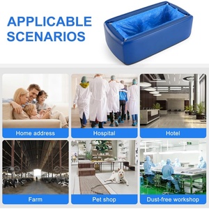Machine à couvre-chaussures jetables automatique bleue commerciale - Matériau ABS durable, super propre <span class=keywords><strong>pour</strong></span> la maison et le bureau - Product Image 5