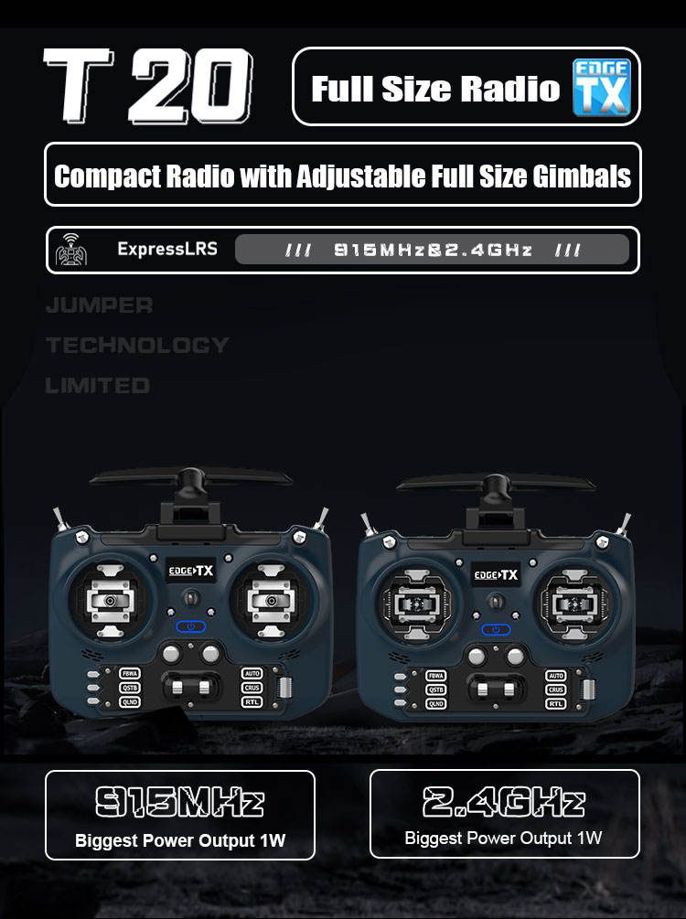 Jumper T20S Expresslrs ELRS 2.4ghz Radio Transmitter for FPV Racing