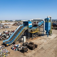 Ligne de production abordable pour le broyage de moteurs et de châssis de voitures en acier, concasseur à marteaux pour la ferraille métallique et l'acier à vendre