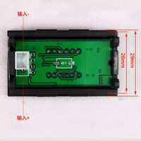 0.36 Digital Table Head Super Tiga Digit Semi-multimeter 3.50-30.00V Voltmeter Tampilan Digital DC Dua Kawat