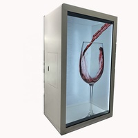 Lyre — écran LCD 3D personnalisé 55-65 "75" 86 ", affichage Transparent pour panneau publicitaire, fourniture directe d'usine, avec boîte de rangement