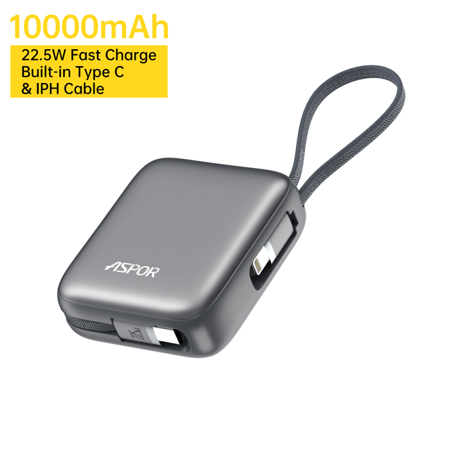 3C Certified Ultra-Slim 10000mAh Power Bank Super Fast Charging 22.5W A378