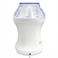 Presse-agrumes électrique compact RAF blanc 25W 55RPM à double rotation avec bec verseur direct et couvercle transparent Exprimidor De Citricos R.614