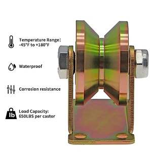 <span class=keywords><strong>Roulettes</strong></span> de porte coulissante à rainure en V robustes Portes roulantes en V inversées Machines industrielles Rouleau rigide de roue de <span class=keywords><strong>rail</strong></span> - Product Image 5