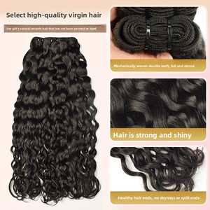 Parrucche e Chiusure <span class=keywords><strong>in</strong></span> Capelli Europei e Americani Double Drawn per Europa, America e Africa, 12-22 <span class=keywords><strong>Pollici</strong></span>, Completamente Intrecciate a Mano - Product Image 3