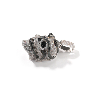 Nuevo Collar con Colgante de Calavera de Diamantes Negros, Estilo Hip Hop, Brillante y Aterrador, para Hombre - Product Image 4