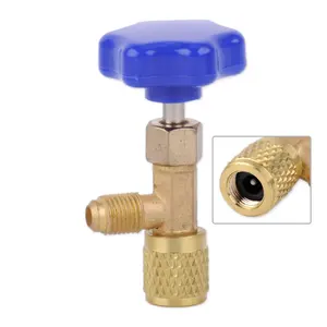 Robinet de distribution en laiton INNERCO IC-341 pour bouteille de réfrigérant, raccord de climatisation, alimenté au <span class=keywords><strong>gaz</strong></span> - Product Image 6