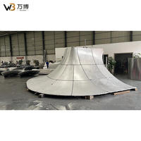 Panel de Aluminio Curvado de Precisión con Doble Curvatura, Recubierto de PVDF, Curvatura Personalizada, Revestimiento de Fachada 3D para Arquitectura Icónica