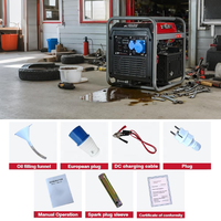 Générateur-soudeuse AC+DC 5 kW 2 en 1, moteur en cuivre pur, soudage à l'électrode de 4,0 mm, 50/60 Hz, portable à essence pour la construction