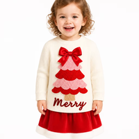 Pull-over personnalisé avec logo pour enfants, tricoté, manches longues, col rond, Noël, mode décontractée, hiver, mélange de viscose, usine OEM & ODM