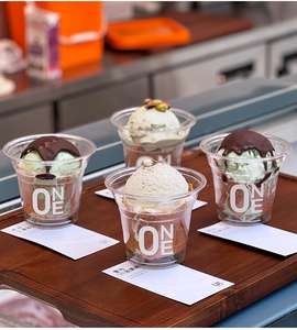 Gobelets en plastique jetables biodégradables pour boissons froides et desserts, design personnalisable, impression personnalisée - Product Image 2