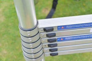 Échelle télescopique articulée en aluminium pour grenier, double face, multifonctionnelle, 24 pieds - Product Image 5