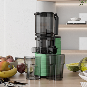 Logotipo personalizado al por mayor de alto rendimiento de jugo 250W Boca grande Exprimidor eléctrico de masticación lenta Máquina Exprimidor de prensa en frío - Product Image 2