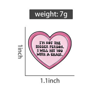 मैं बड़ा व्यक्ति नहीं हूं, मैं आपको एक कुर्सी एनमेल पिन मजाकिया उद्धरण धातु ब्रोच लैपल बैज एनमेल पिन थोक - Product Image 6