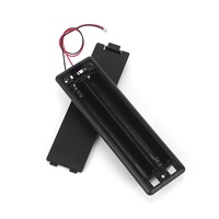 Boîtier de batterie YULI 4 cellules AA long format en ABS avec couvercle, conception intégrée, câble de connexion 6V BMS