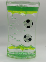 Décoration d'intérieur créative personnalisée anti-stress en acrylique, minuteur liquide en forme de ballon de football, sablier à gouttes, disponible en OEM/ODM, cadeau souvenir