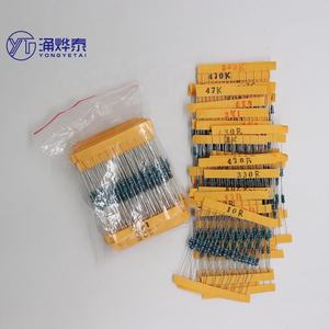TAI 300 pièces 10 -1M <span class=keywords><strong>Ohm</strong></span> 1/4w résistance 1% Kit d'assortiment de résistances à film métallique 30 sortes * 10 pièces = 300 pièces livraison gratuite - Product Image 6