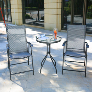 Silla <span class=keywords><strong>de</strong></span> comedor, mesa redonda <span class=keywords><strong>4</strong></span> plazas mesa <span class=keywords><strong>de</strong></span> jardín Muebles <span class=keywords><strong>de</strong></span> Patio al aire libre muebles <span class=keywords><strong>de</strong></span> 5 Pcs conjunto <span class=keywords><strong>de</strong></span> jardín - Product Image 5