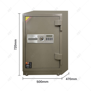 Tiền Gửi ngân hàng an toàn nhà văn phòng cháy hộp 2 Ổ Khóa Tủ tài liệu chống cháy an toàn - Product Image 2