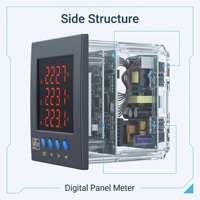 Meter Energi Tiga Fasa untuk Rumah Tangga, Industri, IoT, Telekomunikasi, Input CT PT, RS485 Modbus, Panel Mount, kWh Meter