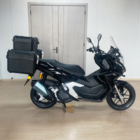 JIANSHE Black Sport Power ADV 200CC Sepeda Motor Bensin Berpendingin Air Kecepatan Maksimum 120km/jam EFI ABS Brushless Dengan Tiga Kotak