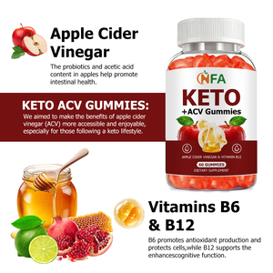 กัมมี่แอปเปิ้ลไซเดอร์วีนีการ์ Keto ACV ราคาดี ช่วยส่งเสริมสุขภาพลำไส้ ปรับปรุงประสิทธิภาพการออกกำลังกาย อาหารเสริมลดน้ำหนักอย่างรวดเร็ว - Product Image 5
