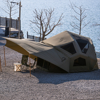 Tente pneumatique Coody Bestona - Tente de camping extérieure de couleur vert armée, grande tente gonflable portable de luxe
