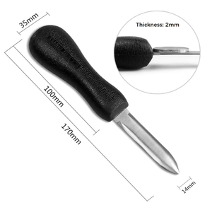 Cuchillo para Abrir Ostras DFO01, Cuchillo para Abrir Almejas con Mango de Poliéster Antideslizante, Abridor de Mariscos, Herramientas para Mariscos - Product Image 6