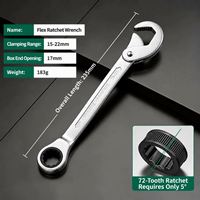 Kunci Lipat Multifungsi 8-in-1, Obeng Hexagon Torx, Alat Tangan Kelas Industri untuk Sepeda, Furnitur