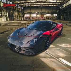 Couvercle de capot moteur de voiture en fibre de carbone de qualité supérieure, style Black Sails, pour Ferrari 458 - Product Image 2