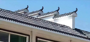 Azulejos de chapa corrugada de PVC tejas de techo UPVC ASA ignífugas y resistentes al calor para Villa, hogar, apartamento, templo, hoteles y parques