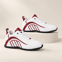 Baskets décontractées à lacets pour femmes, motif géométrique, panneaux superposés courbes, chaussures de marche quotidiennes, fournisseur en gros OEM ODM